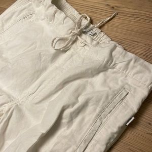Onia White Linen Pants size Medium